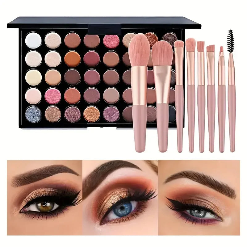 40 Colors Glitter Eyeshadow Palette Matte