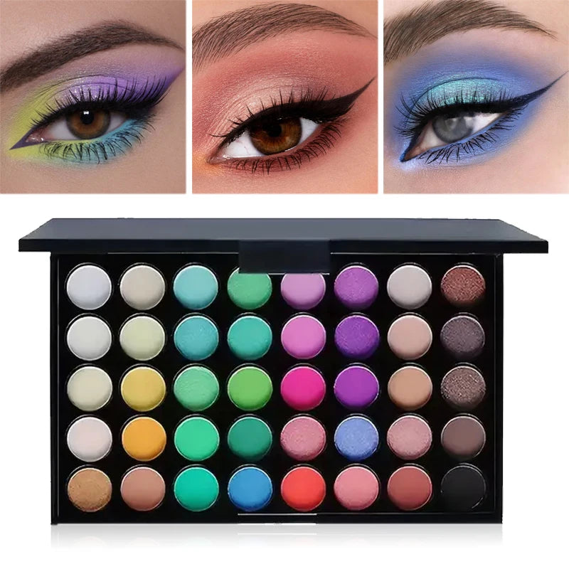 40 Colors Glitter Eyeshadow Palette Matte