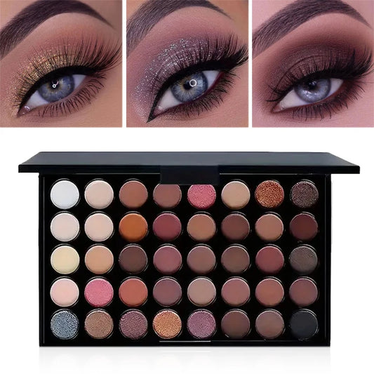 40 Colors Glitter Eyeshadow Palette Matte